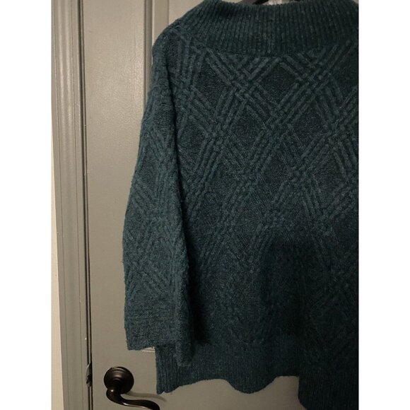 Soft Surroundings Women’s Sweater Size S  Bell Sleeve Wool Blend Mock Neck Top - Picture 8 of 10